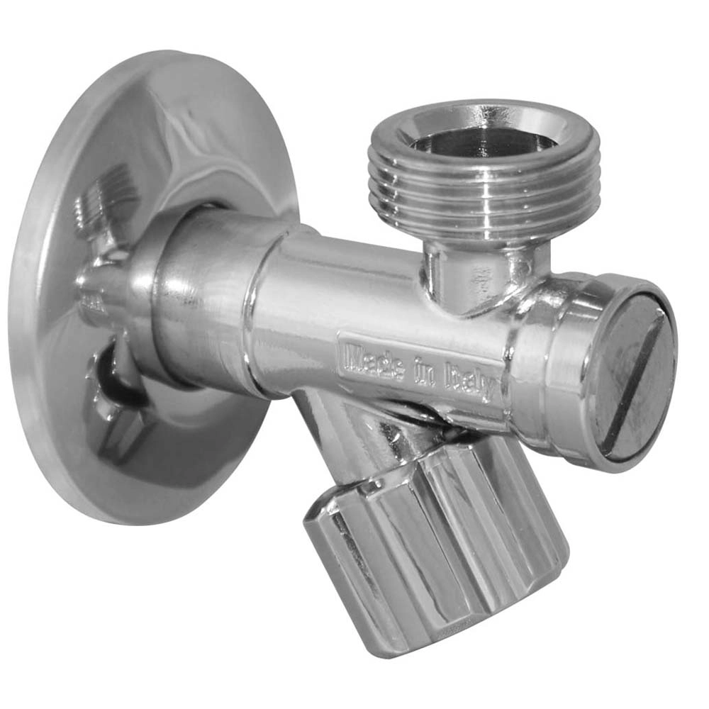 Кран з фільтром вентильний для сантехприладів  Ø1/2" х 3/4"  VA Albertoni (B144587SCV)