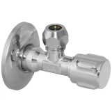 Кран вентильный Albertoni ZAMAC Ø1/2" х 3/8" с металлической ручкой (C156284)