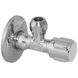 Кран вентильний  Albertoni ZAMAC  Ø1/2" х 3/8" з металевою ручкою  (C156284)
