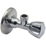 Кран вентильний для сантехприладів  Ø1/2" х 3/8" трикутна ручка  VA Albertoni (C426485)