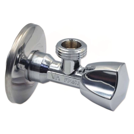 Кран вентильний для сантехприладів  Ø1/2" х 1/2" трикутна ручка  VA Albertoni (C428685)