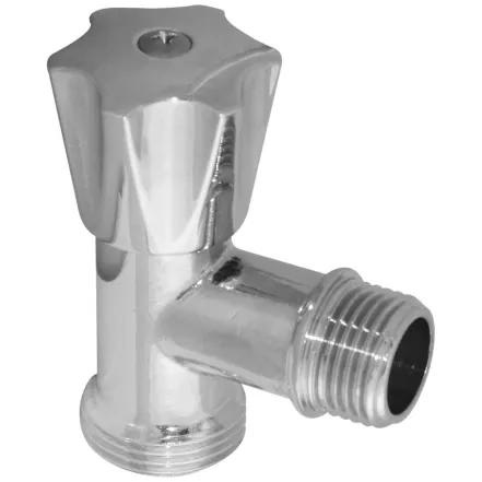 Кран кутовий вентильний для сантехприладів  Ø1/2" х 3/4"  VA Albertoni (D906189)