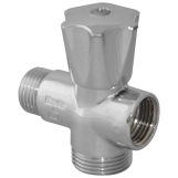 Кран прохідний вентильний  Ø1/2" х 3/4" х 1/2"  VA Albertoni (D906489)