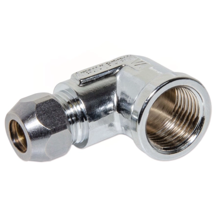 Коліно хром  Ø10 х 1/2" В  VA Albertoni (G02537)