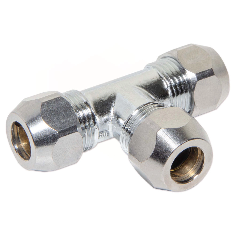 Трійник хром  Ø10  VA Albertoni (G02540)
