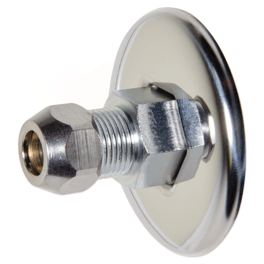 Перехідник хром з віддзеркалювачем  Ø10 х 1/2"З  VA Albertoni (G02562)