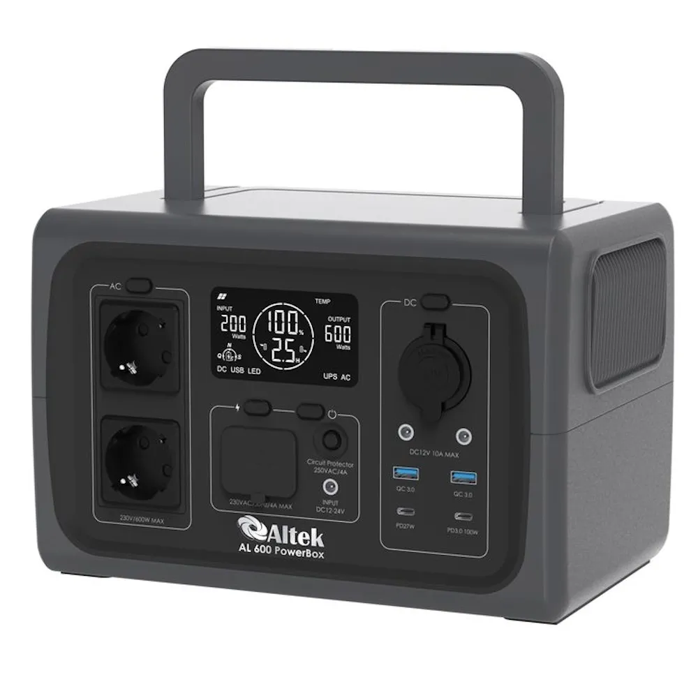 Портативна зарядна станція Altek AL 600 PowerBox (512 Вт·г)