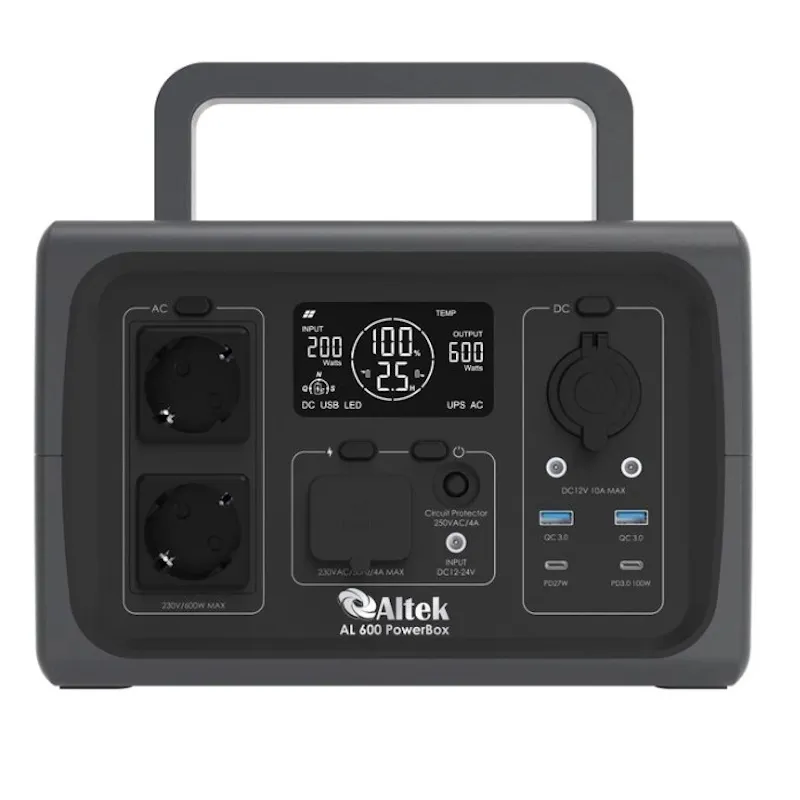 Портативна зарядна станція Altek AL 600 PowerBox (512 Вт·г) Фото - 1
