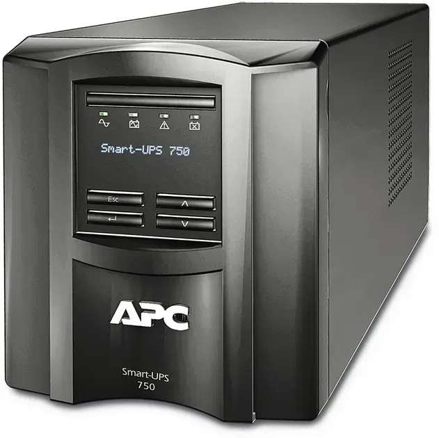 Джерело безперебійного живлення APC Smart-UPS 750VA/500W, LCD, USB, SmartConnect, 8xC13