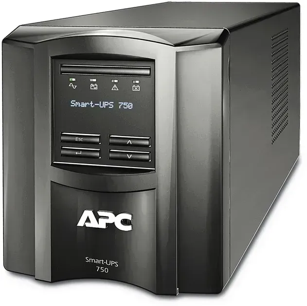 Источник бесперебойного питания APC Smart-UPS 750VA/500W, LCD, USB, SmartConnect, 8xC13