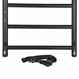 Рушникосушка Ardesto електрична  Classik-TR K, 570х430х80мм, таймер-регулятор, сталь, чорний матовий Фото - 5