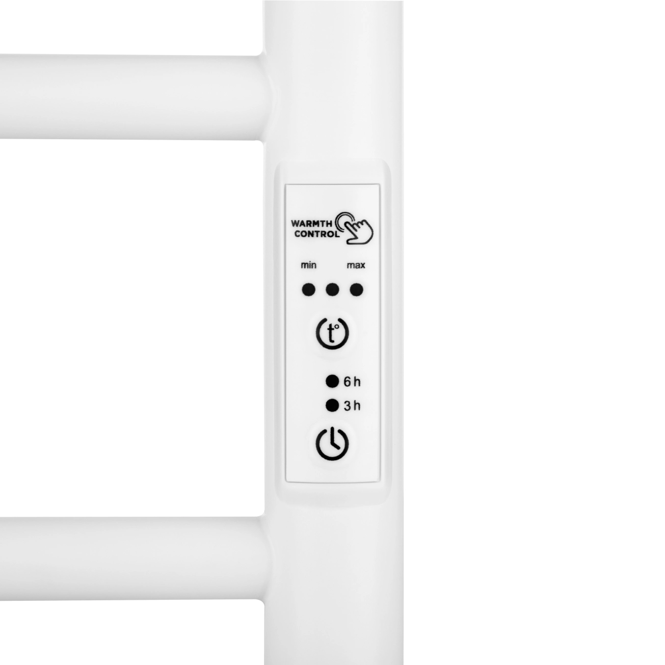 Полотенцесушитель Ardesto электрический Classik-TR K, 570х430х80мм, таймер-регулятор, сталь, белый матовый Фото - 3