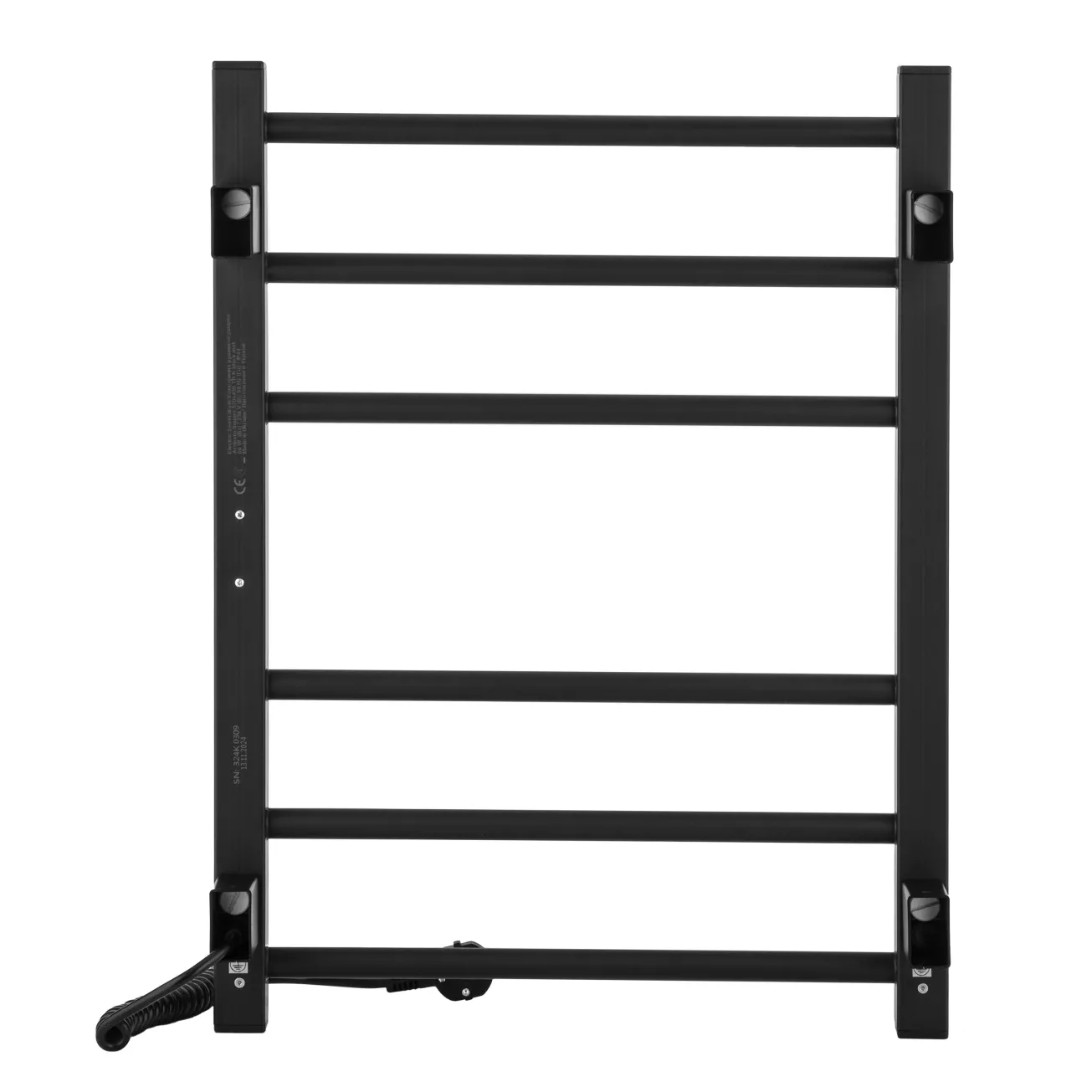 Полотенцесушитель Ardesto электрический Square-TR K, 570х430х80мм, таймер-регулятор, сталь, черный матовый Фото - 2