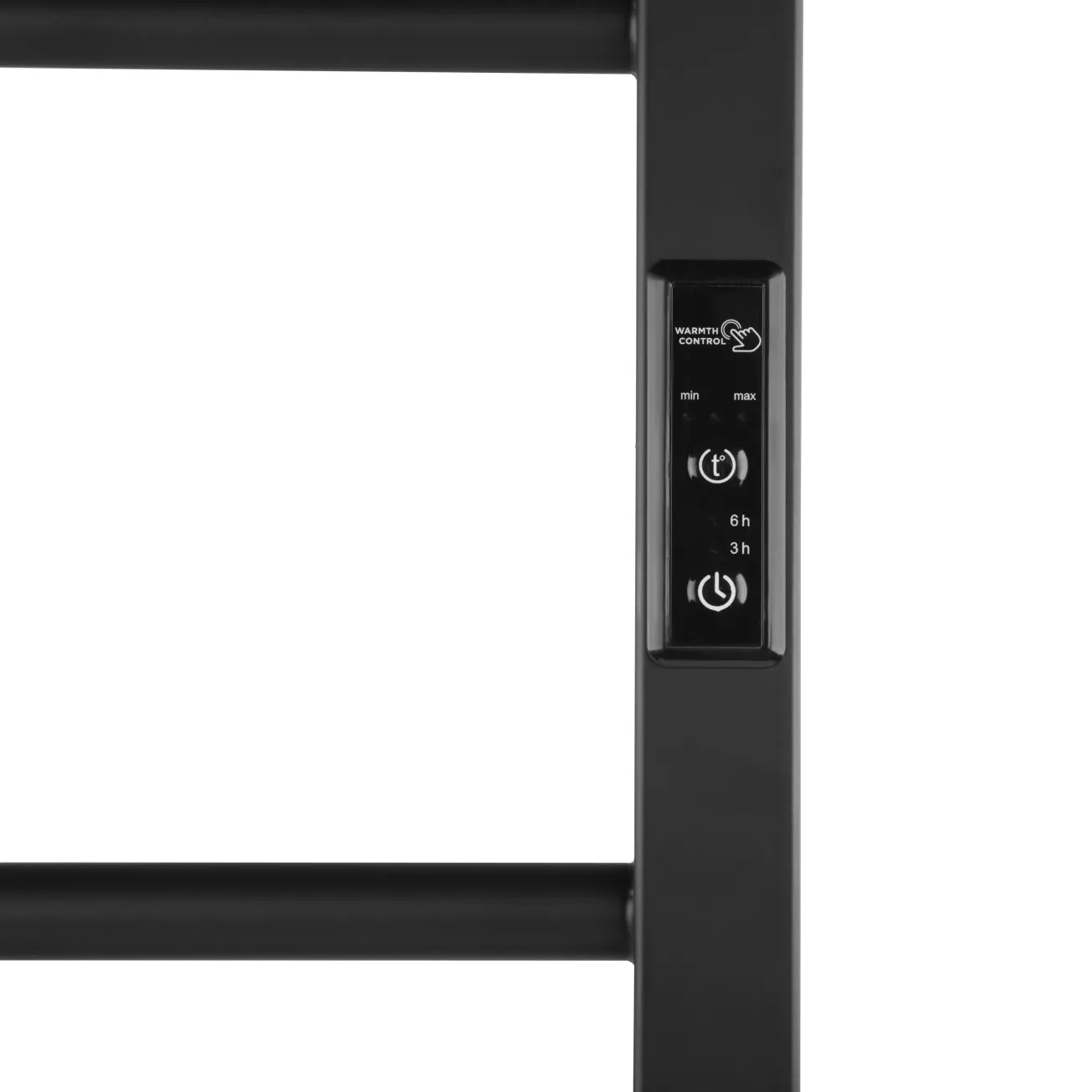 Полотенцесушитель Ardesto электрический Square-TR K, 570х430х80мм, таймер-регулятор, сталь, черный матовый Фото - 3
