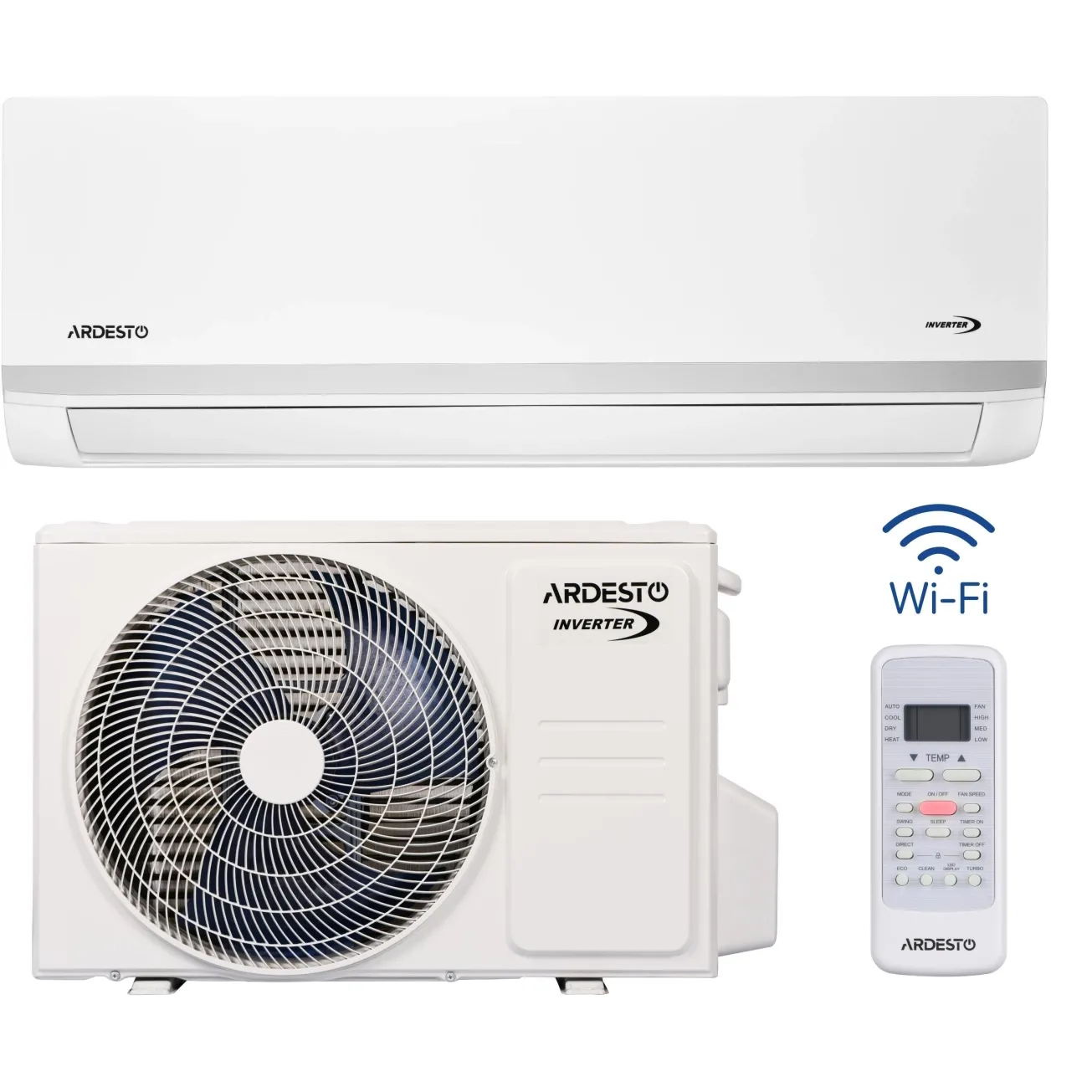 Кондиціонер Ardesto ACM-09ERP-R32-WF-AG-S 25м2 інвертор 9000BTU 2.5кВт A++/A+ -20°С Wi-Fi R32 білий
