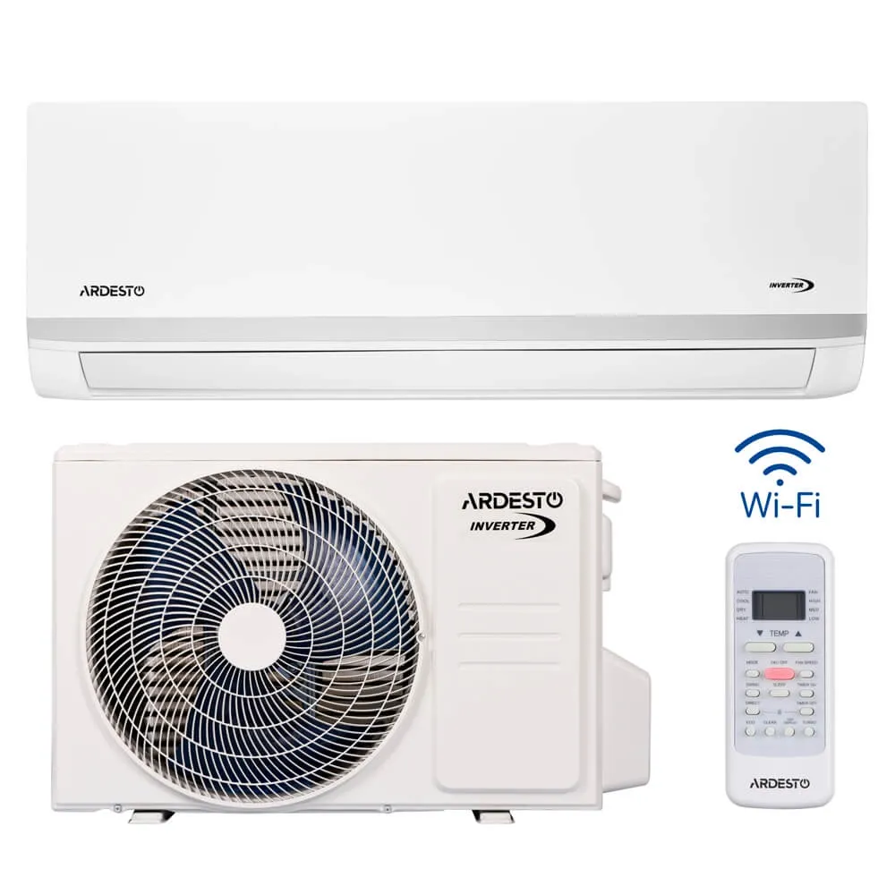 Кондиционер Ardesto ACM-24ERP-R32-WF-AG-S 70м2 инвертор 24000BTU 7.0кВт A++/A+ -20°С Wi-Fi R32 белый