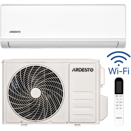 Кондиціонер Ardesto CoolSmart 35м2 інвертор 12000BTU 3.5кВт A/A -15°С Wi-Fi R32 білий