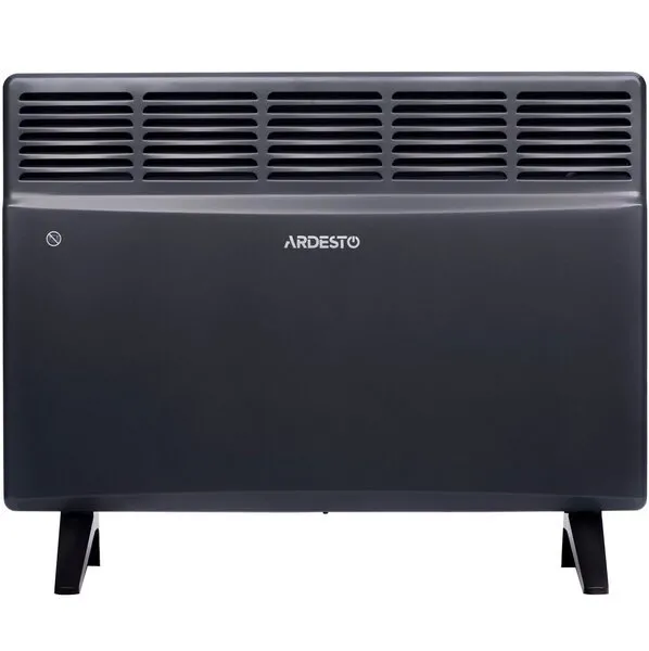 Конвектор електричний ARDESTO CH-1500MCA, 1500 Вт, 15 м2, закритий нагрів. елемент, IP24, мех. керування, антрацит матовий