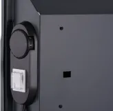 Конвектор електричний ARDESTO CH-1500MCA, 1500 Вт, 15 м2, закритий нагрів. елемент, IP24, мех. керування, антрацит матовий Фото - 1