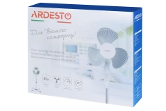 Вентилятор ARDESTO напольный, 40см, 45Вт, опора крестовина, белый Фото - 6