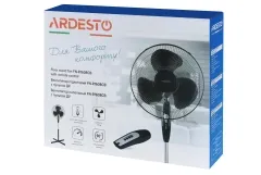 Вентилятор ARDESTO напольный, 40см, 45Вт, пульт ДУ, опора крестовина, черный Фото - 7