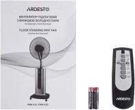 Вентилятор ARDESTO напольный, 47см, 100Вт, пульт ДУ, дисплей, с увлажнением, черно-бронзовый, черно-бронзовый Фото - 1