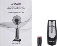 Вентилятор ARDESTO підлоговий, 47см, 100Вт, пульт ДК, дисплей, зі зволоженням, чорно-бронзовий Фото - 1