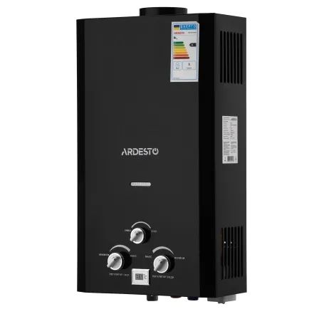Газовая колонка Ardesto X1, 10 л/мин., 20 кВт, розжиг от батареек