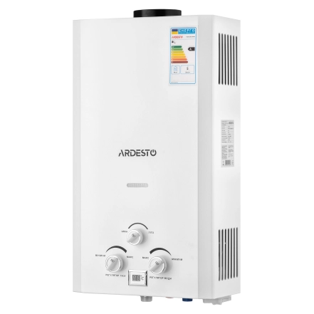Газовая колонка Ardesto X1, 10 л/мин., 20 кВт, розжиг от батареек