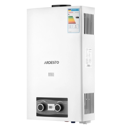 Газовая колонка Ardesto X2, 10 л/мин., 20 кВт, розжиг от батареек