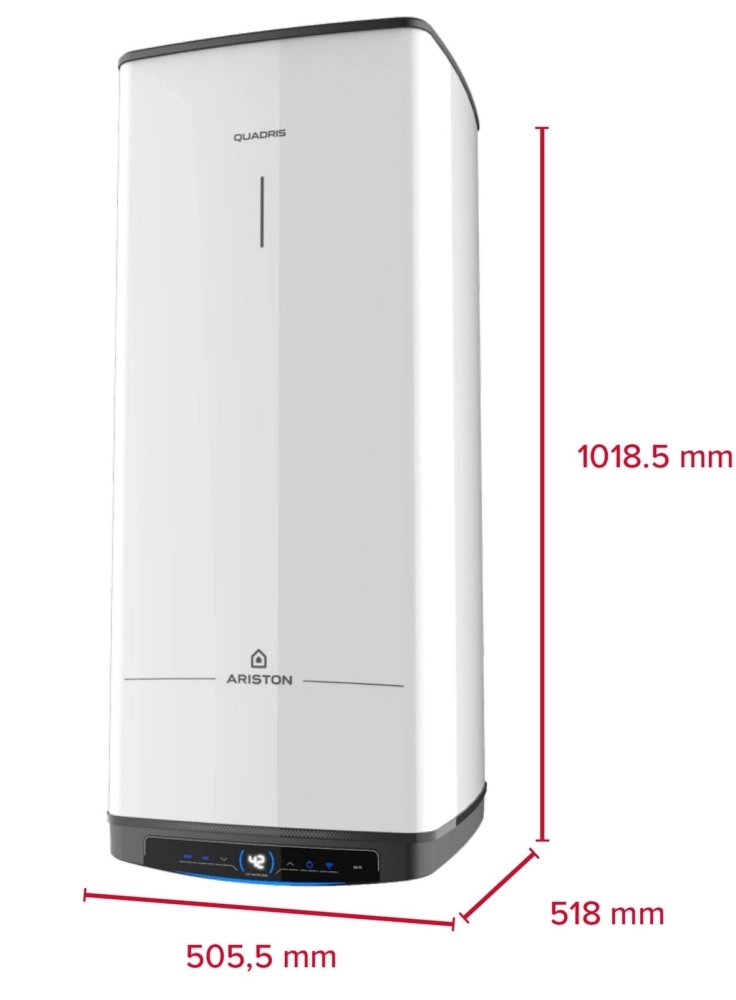 Водонагрівач електричний Ariston QUADRIS 120 WIFI FR EU (3060883) Фото - 6