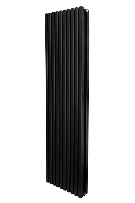 Вертикальный дизайнерский радиатор отопления ARTTIDESIGN Ancona II 10/1800/460/50 черный матовый 