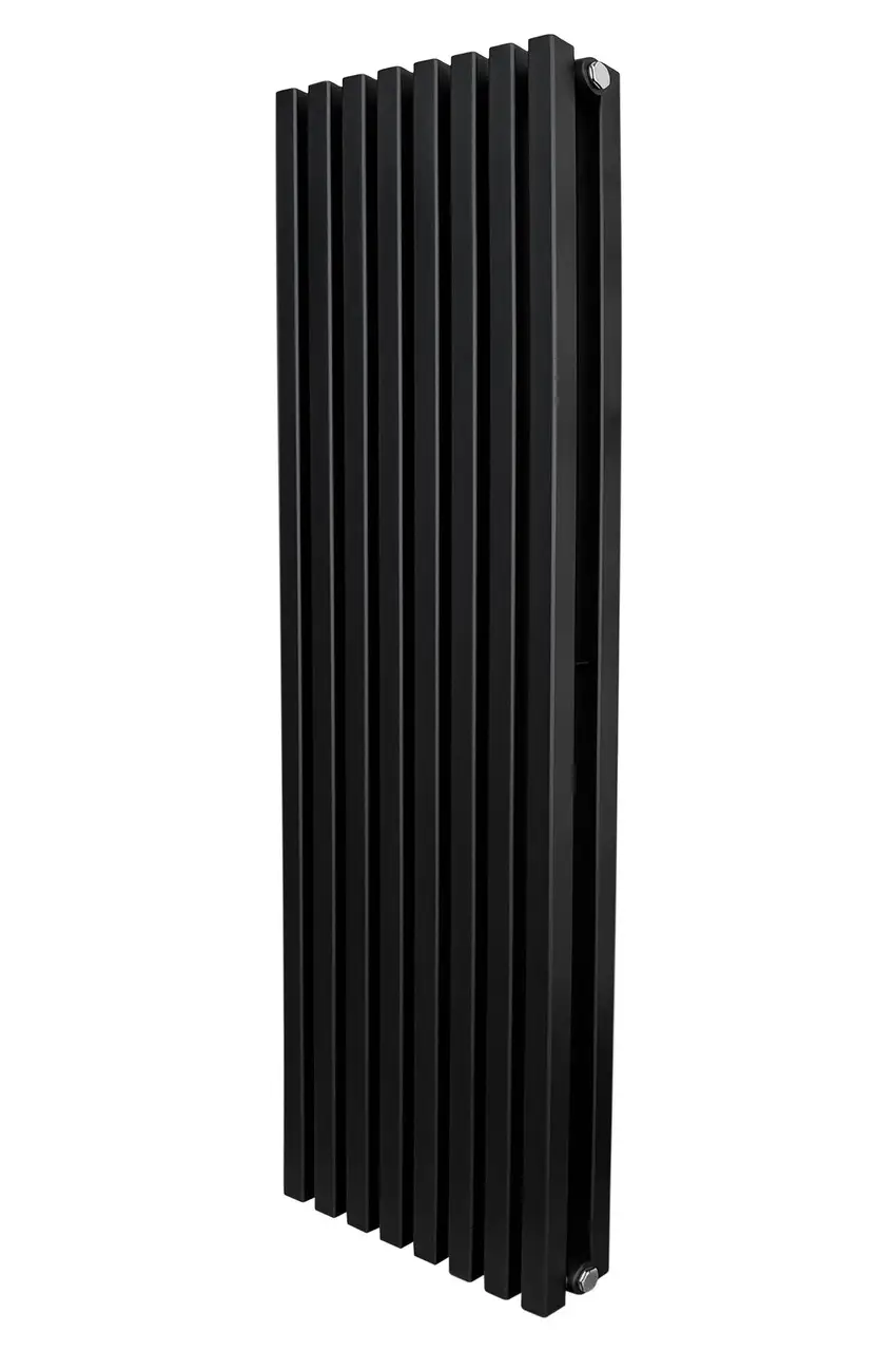 Вертикальный радиатор отопления ARTTIDESIGN Ancona II 8/1000/368 черный матовый