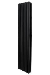 Вертикальный радиатор отопления ARTTIDESIGN Ancona II 8/1600/368 черный матовый