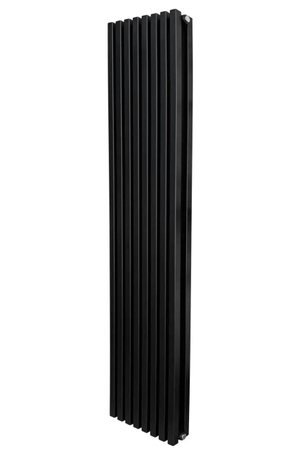 Вертикальный радиатор отопления ARTTIDESIGN Ancona II 8/1800/368 черный матовый
