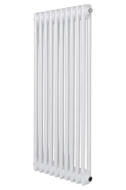 Вертикальный дизайнерский радиатор отопления ARTTIDESIGN Bari II 10/1200/470/50 белый матовый