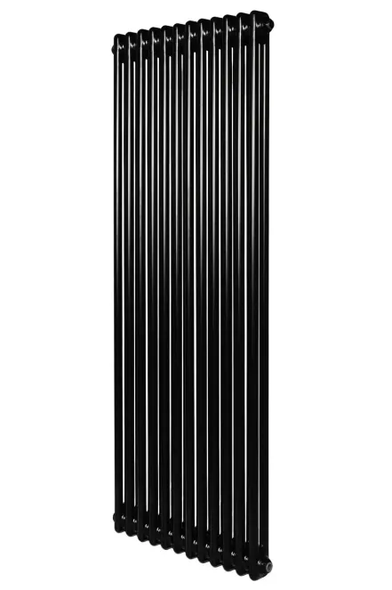 Вертикальный дизайнерский радиатор отопления ARTTIDESIGN Bari II 12/1500/560/50 черный матовый 