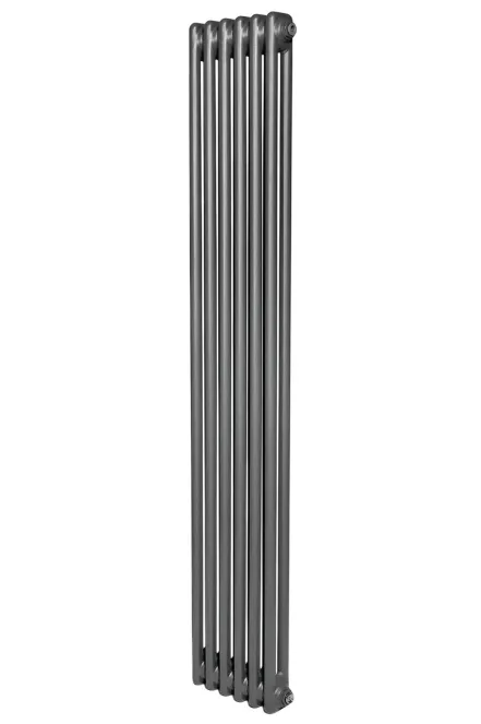 Вертикальный дизайнерский радиатор отопления ARTTIDESIGN Bari II 6/1800/290/50 серый матовый