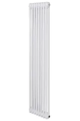 Вертикальный дизайнерский радиатор отопления ARTTIDESIGN Bari II 8/1500/380/50 белый матовый
