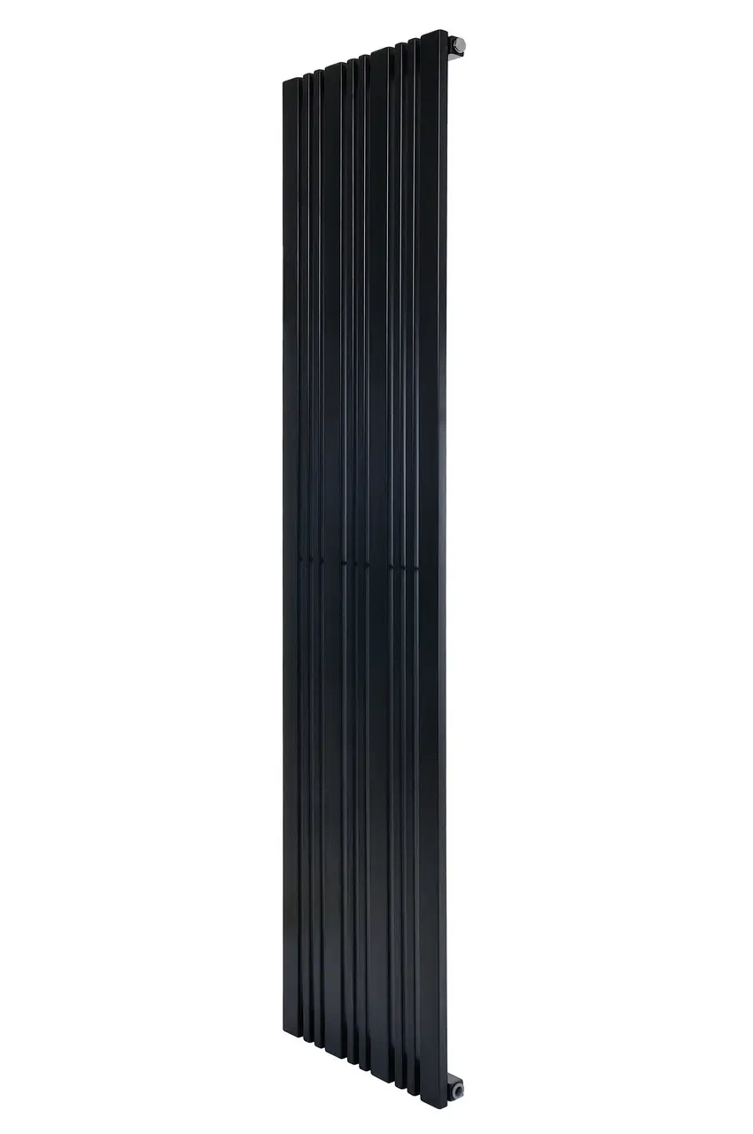 Дизайнерский вертикальный радиатор отопления ARTTIDESIGN Lucca 10/1800/456/50 черный матовый Фото - 4