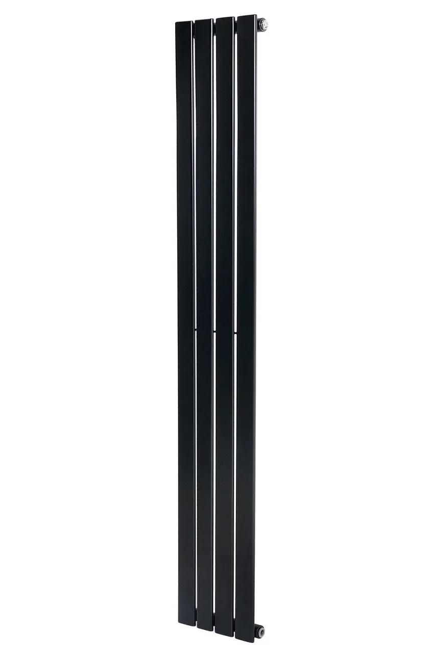 Дизайнерский вертикальный радиатор отопления ARTTIDESIGN Livorno 4/1600/272/50 черный матовый 