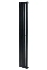 Дизайнерский вертикальный радиатор отопления ARTTIDESIGN Livorno 4/1600/272/50 черный матовый 