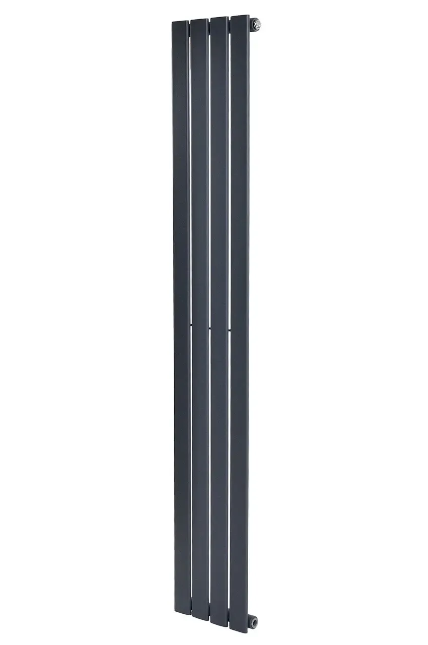 Дизайнерский вертикальный радиатор отопления ARTTIDESIGN Livorno 4/1800/272/50 серый матовый