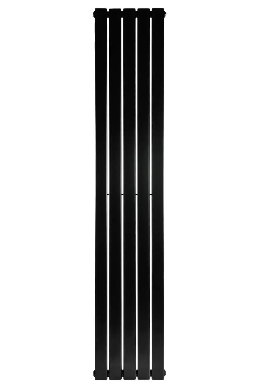 Вертикальный дизайнерский радиатор отопления ARTTIDESIGN Livorno 5/1600/340/50 черный матовый Фото - 4