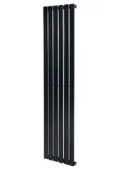 Вертикальный дизайнерский радиатор отопления ARTTIDESIGN Livorno 6/1600/408 черный матовый