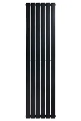 Вертикальный дизайнерский радиатор отопления ARTTIDESIGN Livorno 6/1600/408 черный матовый Фото - 2