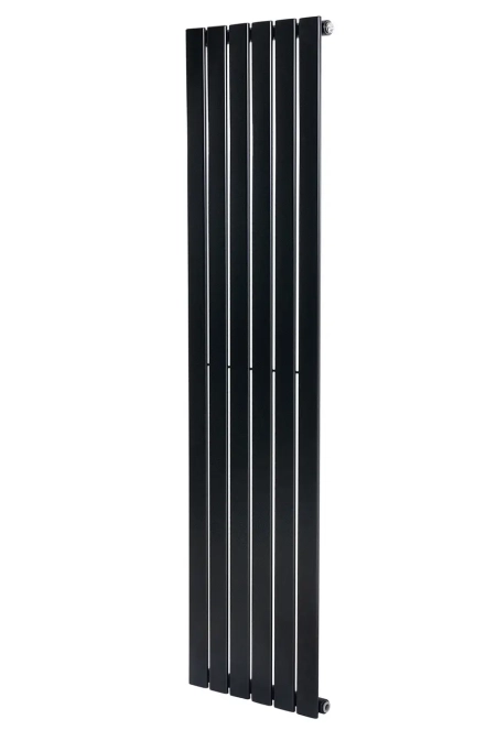 Вертикальный дизайнерский радиатор отопления ARTTIDESIGN Livorno 6/1600/408 черный матовый