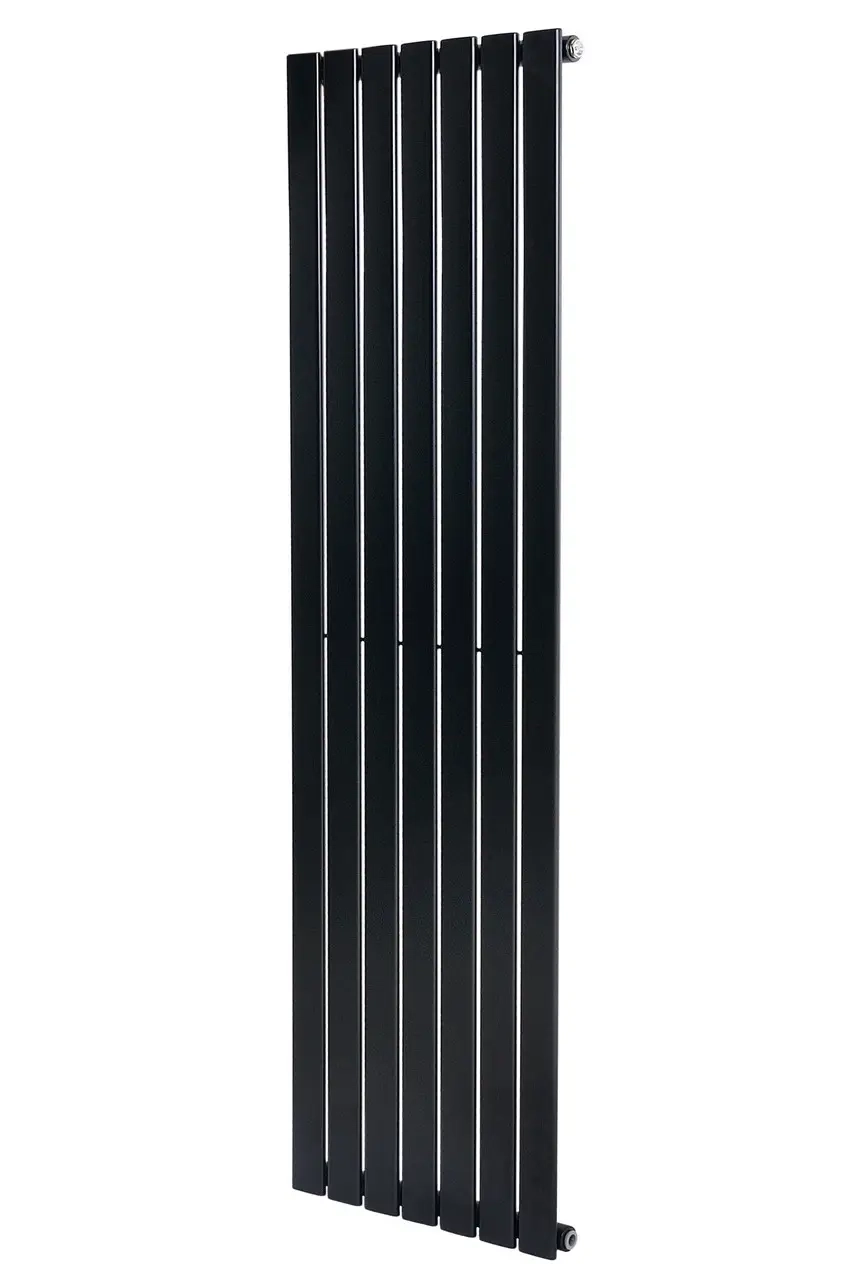 Вертикальный дизайнерский радиатор отопления ARTTIDESIGN Livorno 7/1600/476/50 черный матовый 