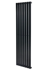 Вертикальный дизайнерский радиатор отопления ARTTIDESIGN Livorno 7/1600/476/50 черный матовый 