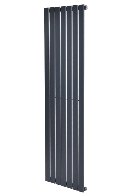 Вертикальный дизайнерский радиатор отопления ARTTIDESIGN Livorno 7/1600/476/50 серый матовый 